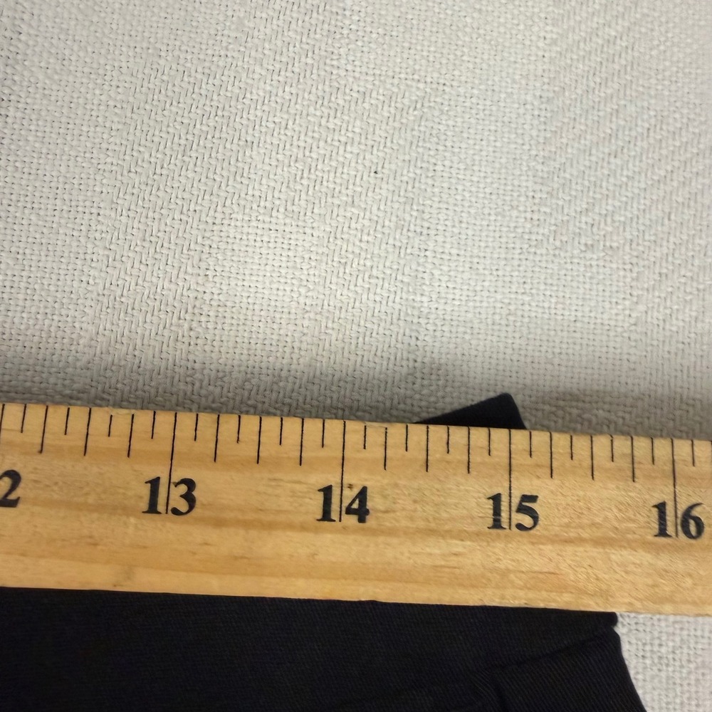 Pantology Womens Black Cotton Stretch Chino Shorts Size 10 Mid Rise Tailored - Picture 7 of 8